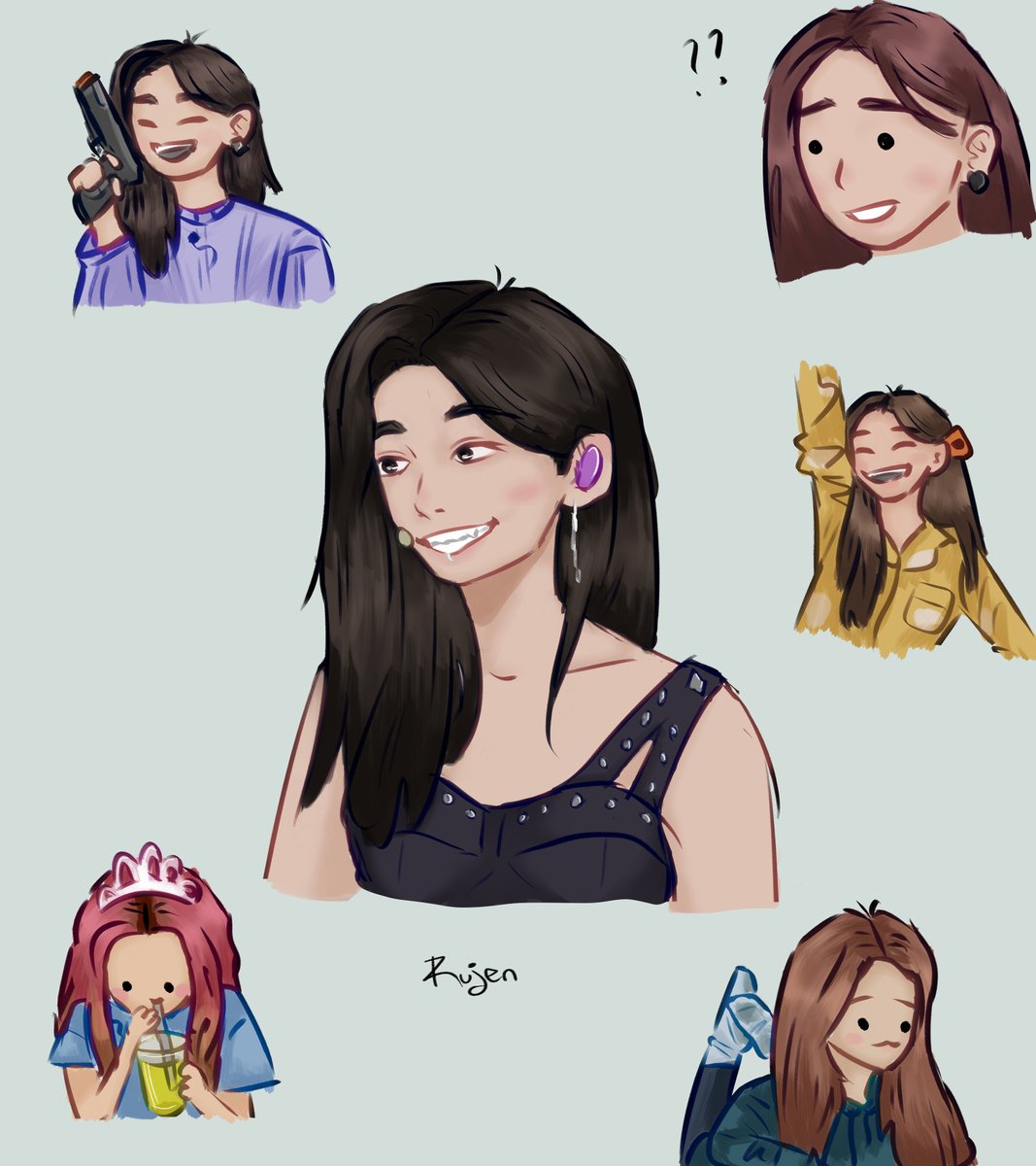 rujen_x's tweet photo. late but happy birthday choerry :D 🍒💜
#loonafanart #CHOERRYDAY #LOONA https://t.co/mFGUCNa6uO