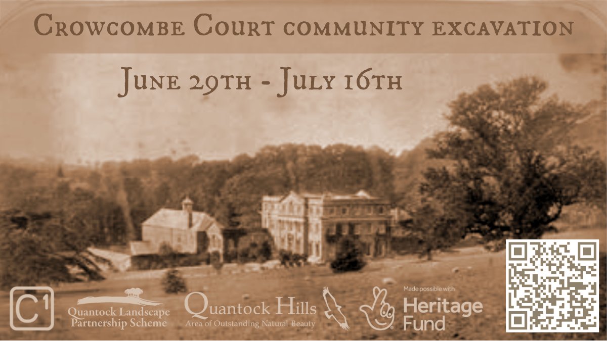 Context One Heritage & Archaeology (@context_one) on Twitter photo A rare photograph of #Crowcombe Court from around 1860 looking across the site of our forthcoming #archaeological #excavation for <a href="/QuantockLPS/">Quantock Landscape Partnership Scheme</a>
Fancy helping us find the #medieval #manor? We'd love to hear from you if you do!
You can register here: bit.ly/3ySd4PU A rare photograph of #Crowcombe Court from around 1860 looking across the site of our forthcoming #archaeological #excavation for <a href="/QuantockLPS/">Quantock Landscape Partnership Scheme</a>
Fancy helping us find the #medieval #manor? We'd love to hear from you if you do!
You can register here: bit.ly/3ySd4PU