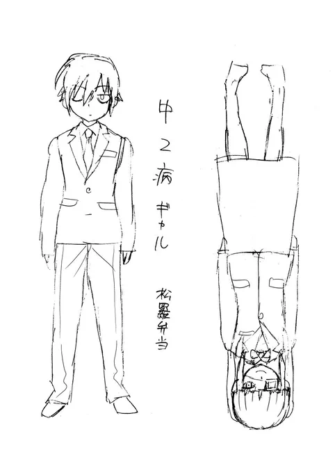 【再掲載】ネーム、中二病な男女のお話2-1 