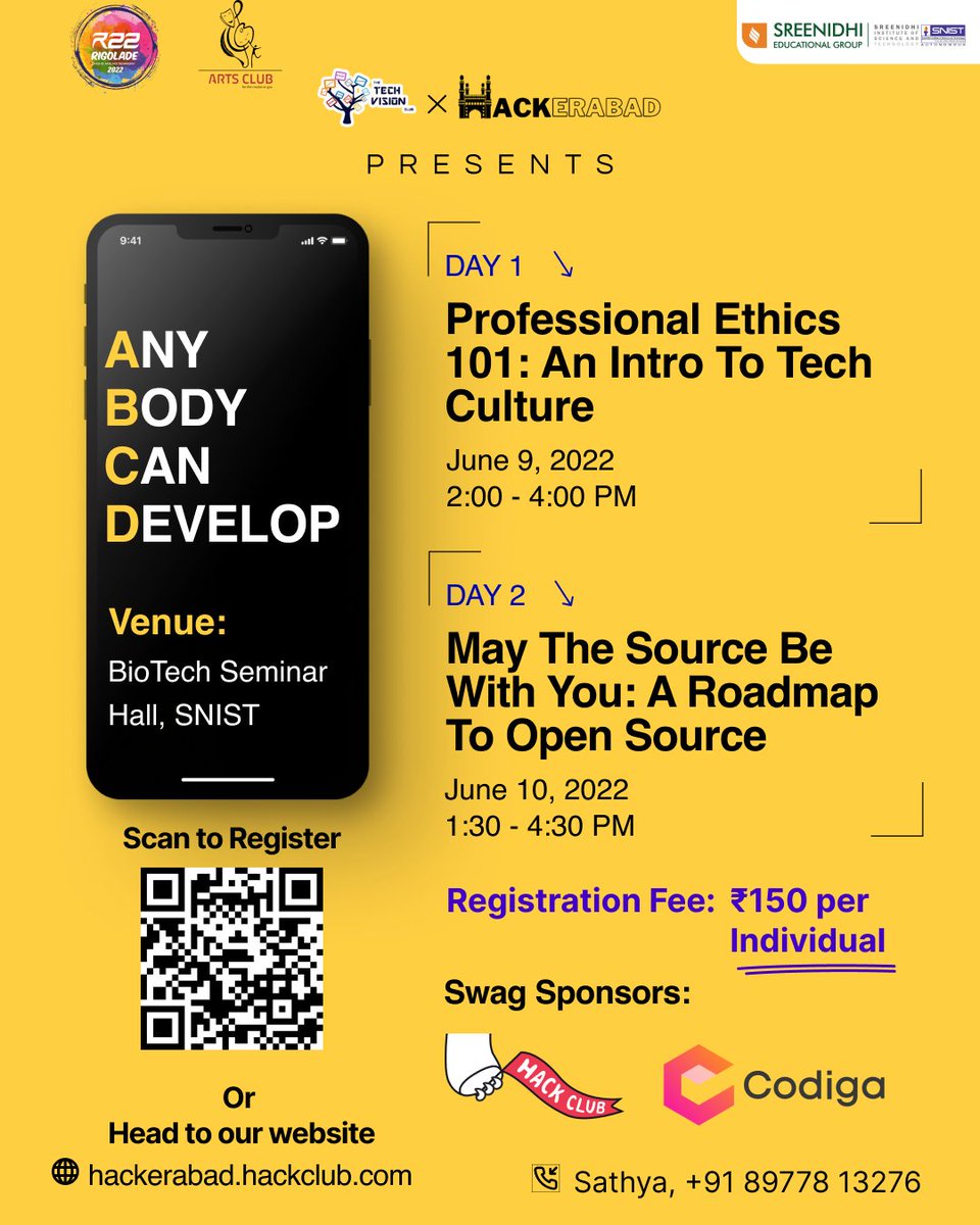 hackerabad's tweet photo. Any Body Can Develop.
Register now!
https://t.co/sIF6f5qT44 https://t.co/UCKtZoQheK