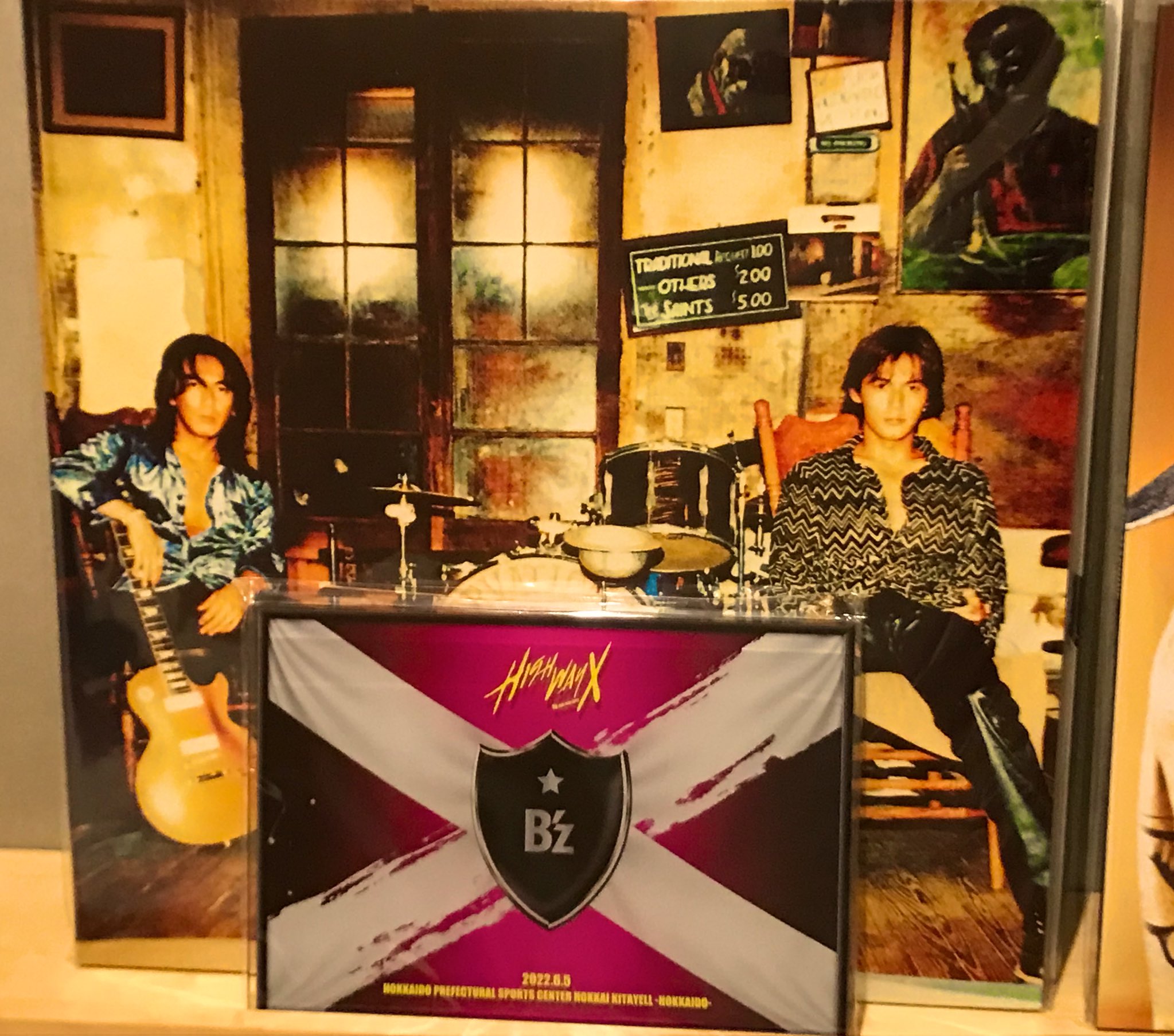 B‘z Highway X 楽屋プレート レプリカアクリルスタンド　きたえーる B'z Highway X 楽屋プレートレプリカ アクリルスタンド【非売品