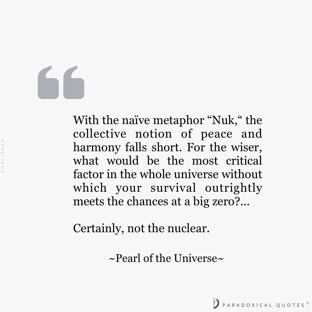 ParadoxicalQuo's tweet photo. Pear of the Universe | World Environment Day 2022 | Paradoxical Quotes Publisher
.
.
.
#Quotes #WorldEnvironmentDay #ParadoxicalQuotesPublisher https://t.co/dHJLj5pXUo
