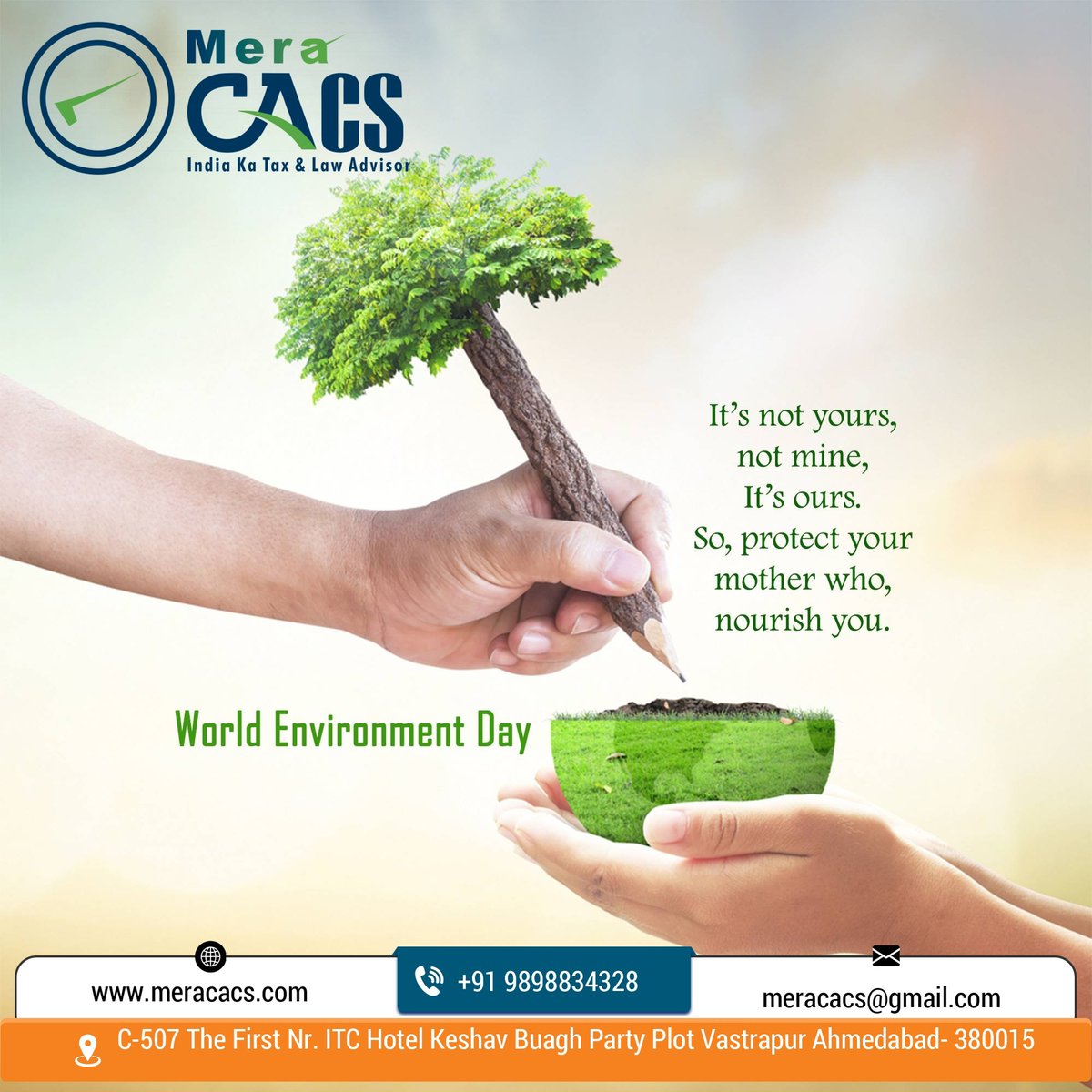 MeraCACS's tweet photo. Let's save the environment and hand on the planet to the next generation...!! #EnvironmentDay #environment #savetheplanet #SaveTheWorld #happyenvironmentday #SaveTrees #savewater #BeKind #bestoftheday #PartnerWithThePlanet #WorldEnvironmentDay2022 #WorldEnvironmentDay https://t.co/WXKJXgIvNQ