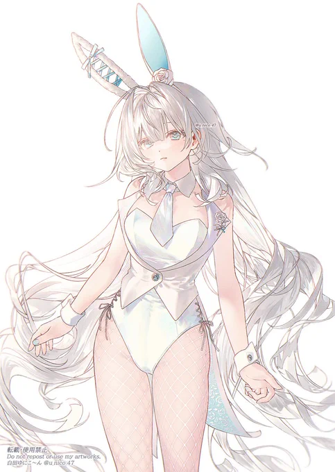 #illustration #イラスト

バニーガール🐰🤍💙 