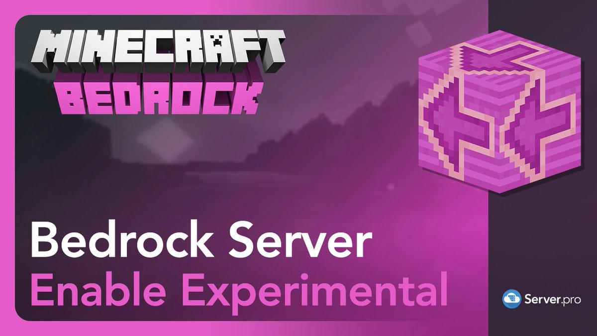 How to Enable Experimental Mode on Your Minecraft Server - Minecraft Bedrock
youtu.be/HMTZPJ2Y4ow