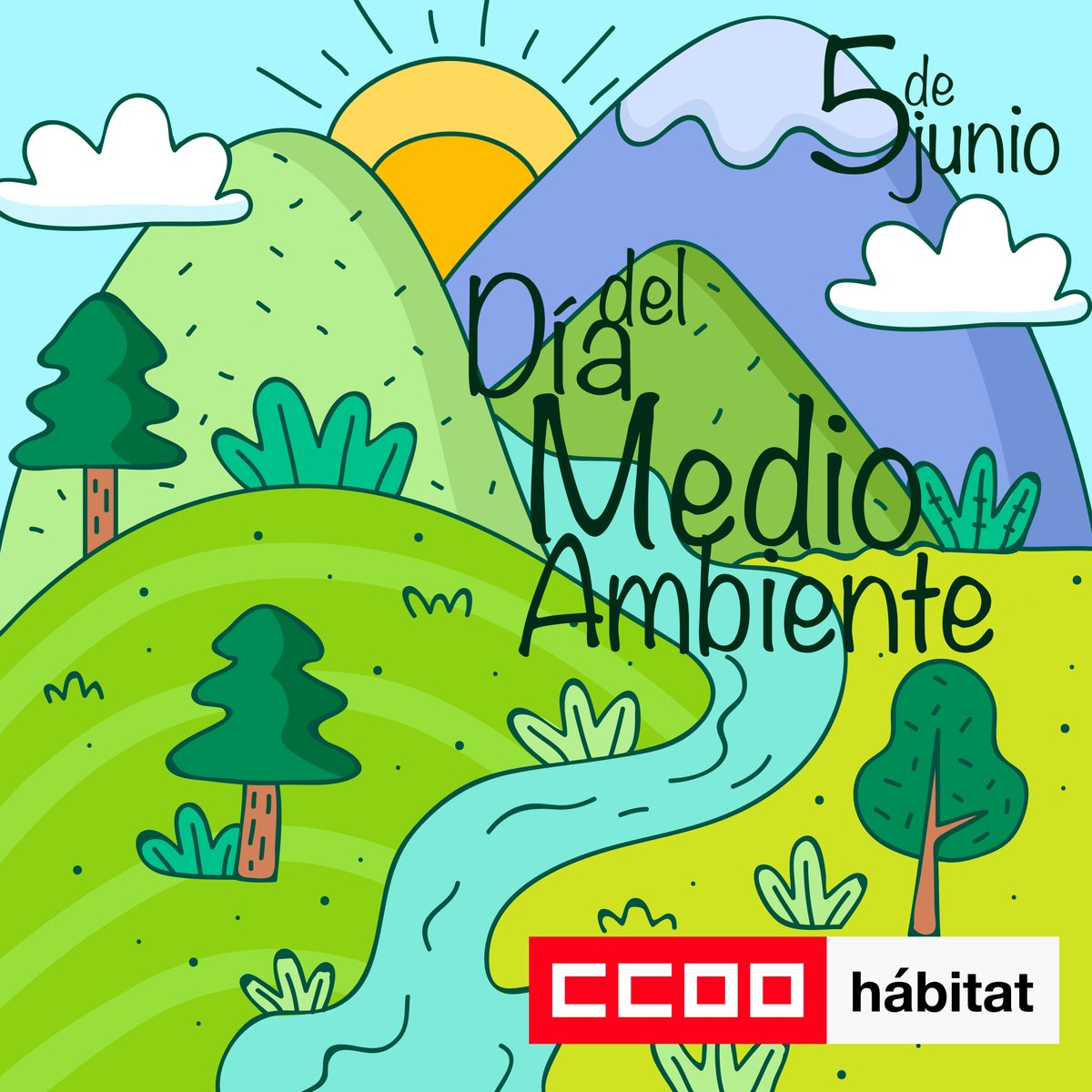 CCOO_Habitat's tweet photo. Hoy, #DíaMundialDelMedioAmbiente🌏, desde #CCOOdelHábitat exigimos un compromiso real con los #ObjeticosDeDesarrolloSostenible para cumplir con la promesa central de la #Agenda2030: “No Dejar a Nadie Atrás”.

👉 https://t.co/veKnYS2kbK

#UnaSolaTierra #ODS #worldenvironmentday https://t.co/JudDeR30Pe