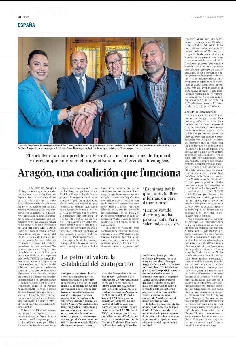 Javier Lambán tweet media