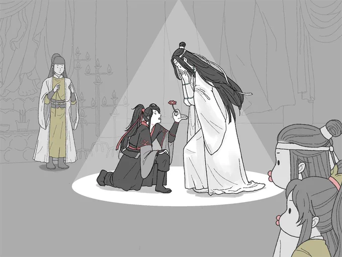 観音廟でバカップルが誕生

#魔道祖師 #MDZS #忘羨 
