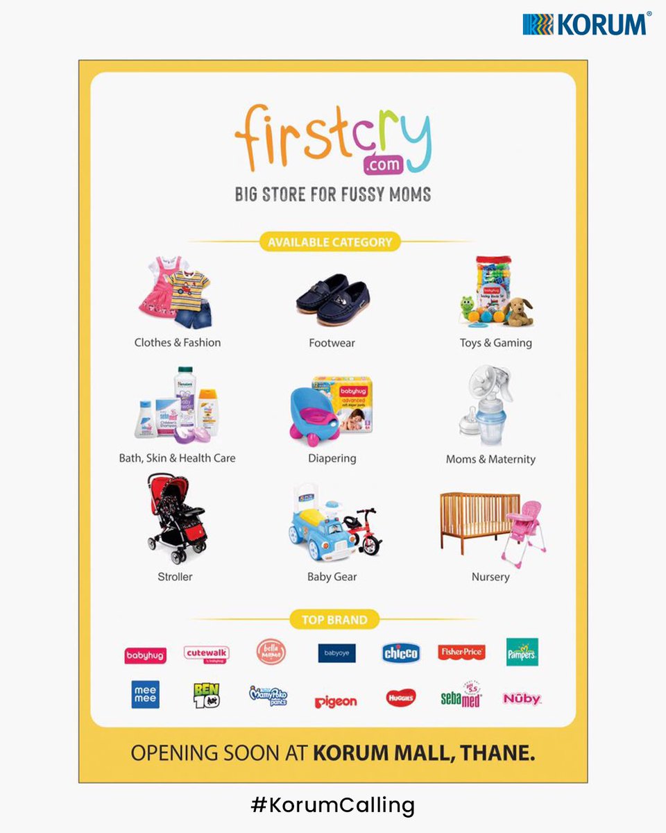 To all the Mother’s out there,
We have a special announcement to be mad,😍😍
<a href="/firstcryindia/">Firstcry</a> is opening soon <a href="/korum_mall/">KORUM MALL</a> with exciting deals and offer !!!!

#korumcalling #korum #korummall #firstcry #firstcryindia #kidsfashion #babies #babiesofinstagram #kids #baby #babygirl