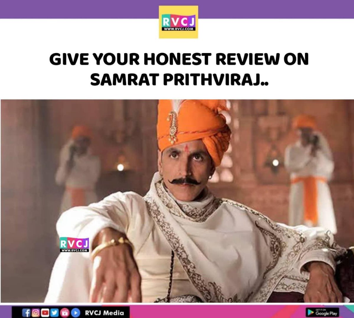 rvcjmovies's tweet photo. Comment your reviews..
#samratprithviraj #akshaykumar #bollywood #review #rvcjmovies https://t.co/dwAZLEQTJ7