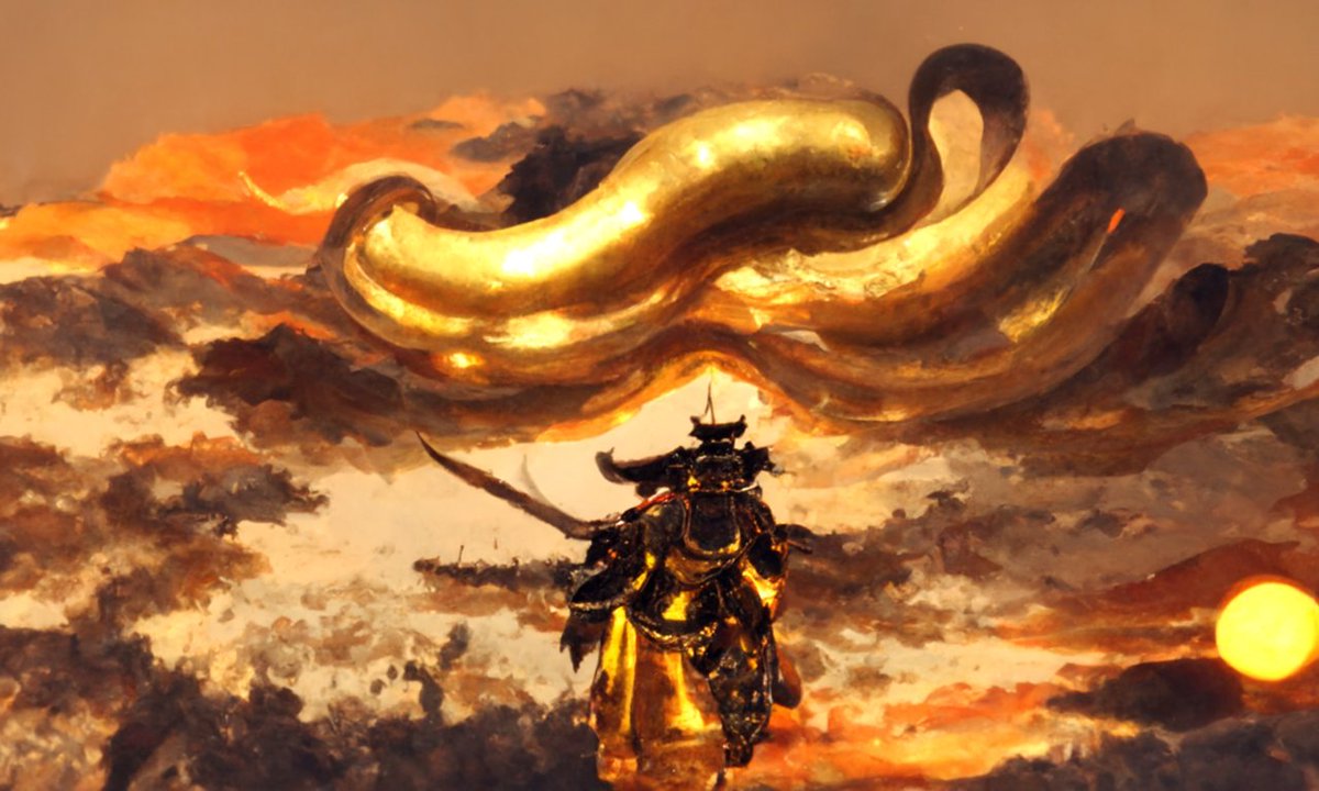 flybroccli's tweet photo. Holy light shines on Oda Nobunaga's body, the sun sets, and after dusk, wait for another dawn to rise·
#nft 
#warrior 
#code generation 
#Savior https://t.co/l0A9FQRohR