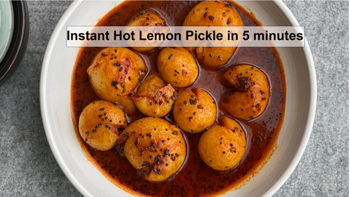 feedyourbodymi1's tweet photo. How to make an Instant Hot Lemon Pickle in 5 minutes » oh so yum! https://t.co/Y0STXOckQ7 via @YouTube 

#recipevideo #TastyTuesday #youtubevideos #RecipeOfTheDay https://t.co/3Lv6HiWCba