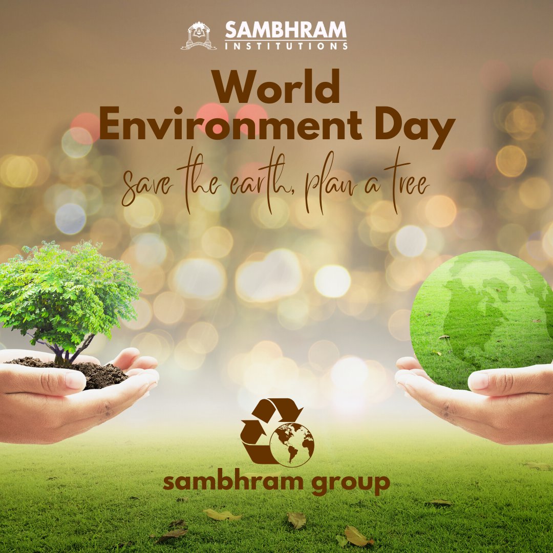 World Environment Day
A world without trees and fresh water and fresh air will not be a world fit for living in. Let's pledge to keep the environment clean and green.