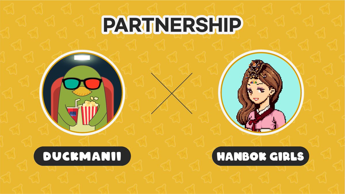 🚀한복걸즈 X 덕스티켓 마케팅 협력 이벤트!!🚀

🎁이벤트 상품🎁
덕스티켓 WL X 25
한복걸즈 NFT X 5

⬇️신청방법⬇️
forms.gle/tkuB3iXJgevqGY…

#NFTGiveaways #NFTAirdrops #NFTProject #NFTdrops  #HanbokGirls #Ducksticket