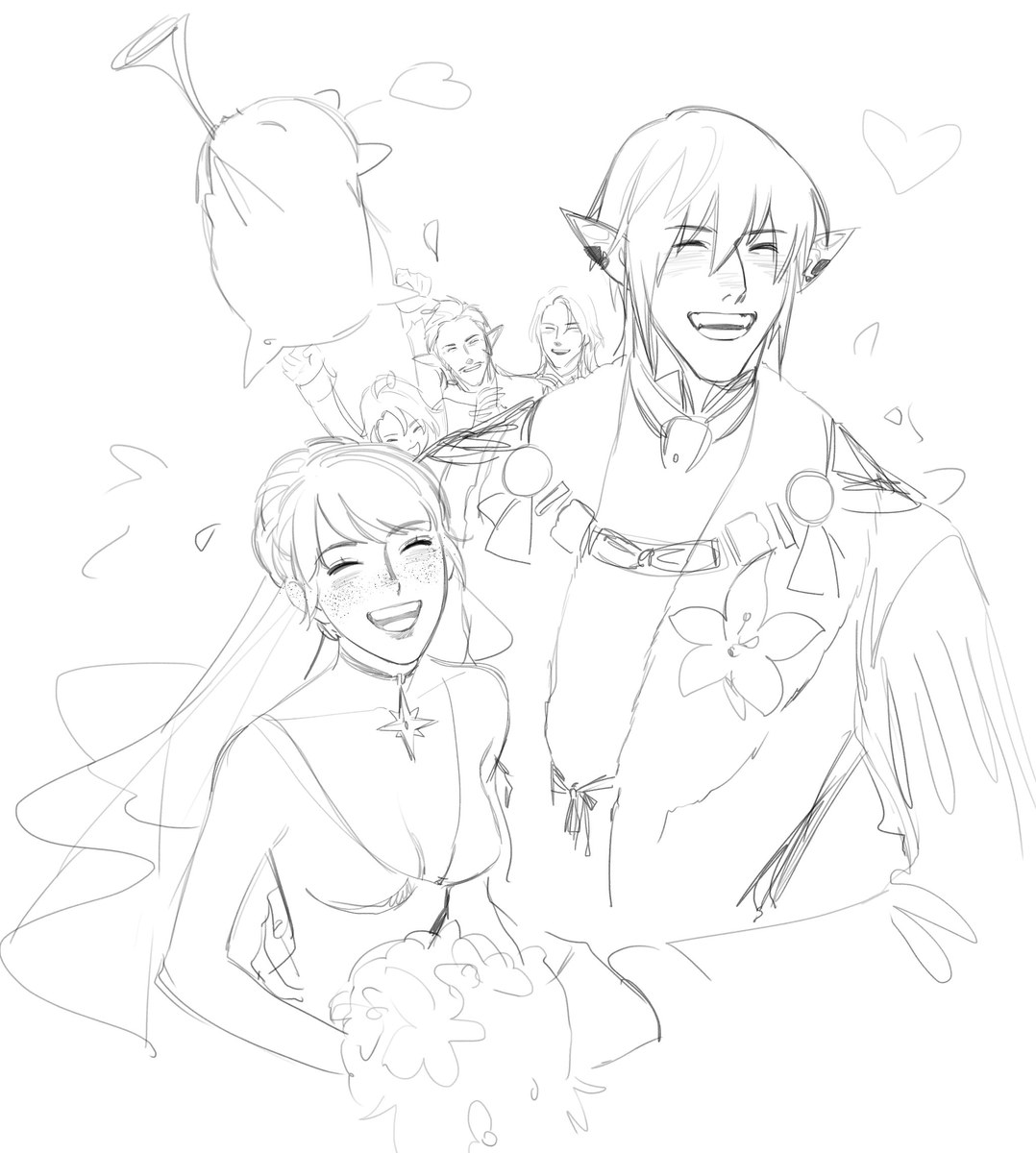 Haurchefant and Nora wedding :3c 