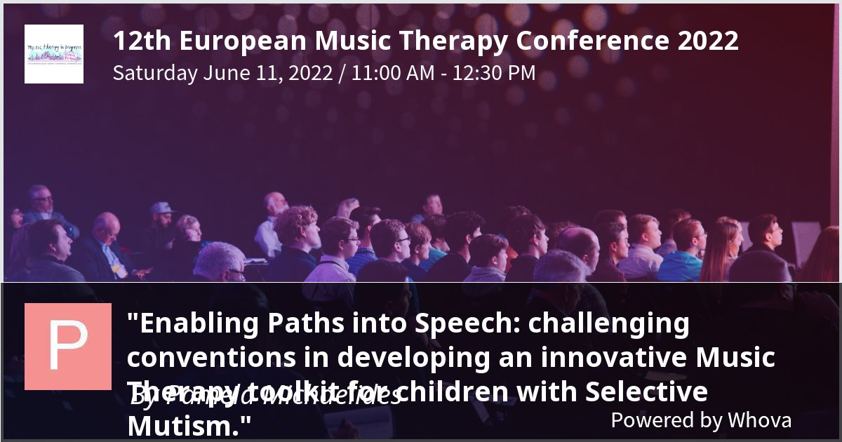 Looking forward to sharing my experience of working with clients with #SelectiveMutism in this exciting workshop with ⁦<a href="/DrKateJones1/">Dr Kate Jones</a>⁩ and ⁦<a href="/AlphieArcher/">Alphonso Archer</a>⁩ #emtc2022 - via #Whova event app