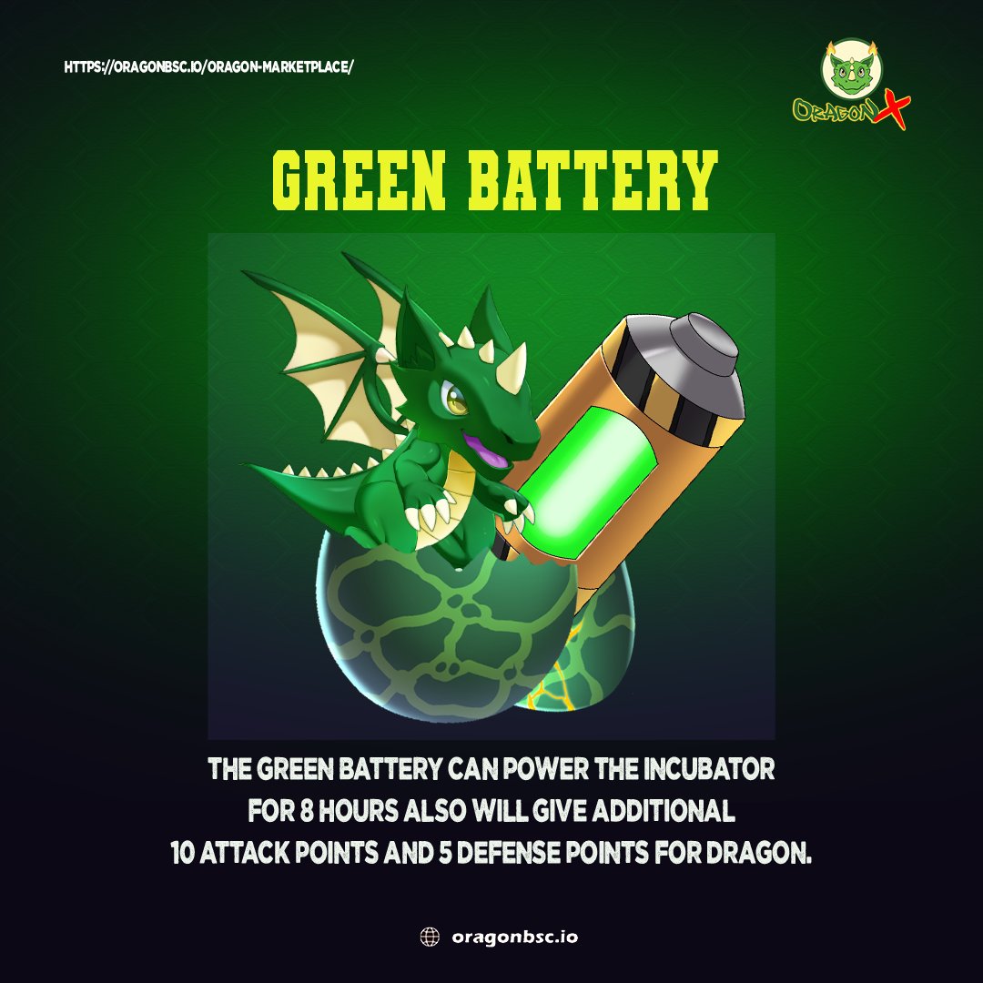 Hello OragonX Army!🐲🔥

Here's the explanation about Food and Battery items in OragonX Game🕹🐉

Slide for more➡️➡️➡️

#OragonX #ORGN #OragonPedia #Education #FoodBattery #NFT #P2E #P2EGame #GameFi