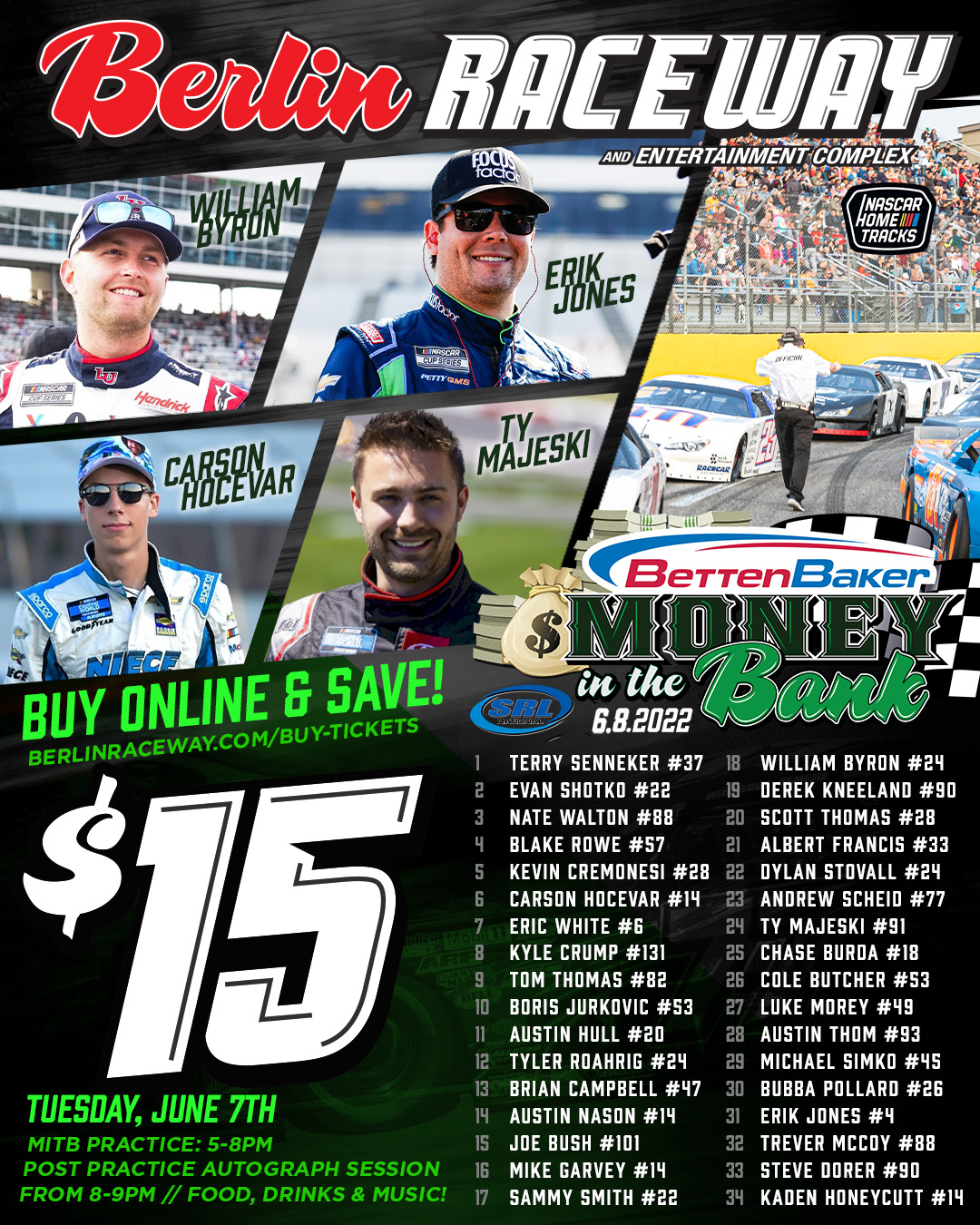 Berlin Raceway on Twitter "The BettenBaker Money in the Bank is going