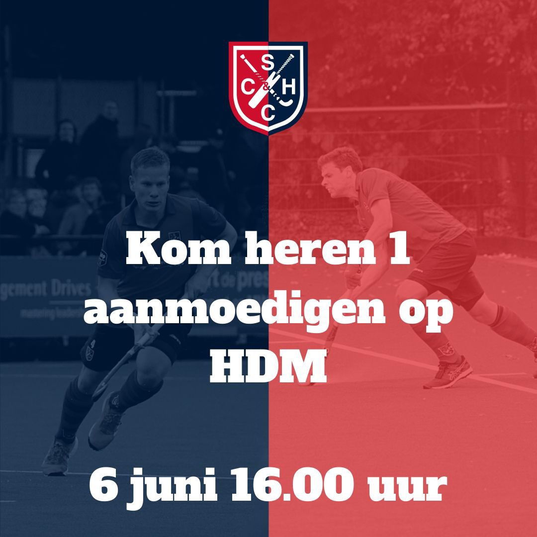 Stichtsche's tweet photo. Blijft ons aller @SCHC_Heren1 behouden voor de Hoofdklasse? Kom dat zien maandag 6 juni om 16 uur UIT bij HDM te Den Haag en steun onze mannen in hun strijd. #po #letsgo #SCHCdatzijnwij https://t.co/3v0HBk9YxY