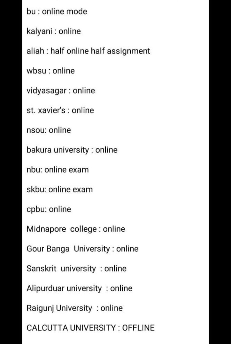 mrvishalpratap's tweet photo. We Want Online Exams, a sem is of 6 months,min 4 months offline classes are required,but teachers Didn't educate us &amp; now forcing students, killing their voices, they living peacefully &amp; what are they getting by torturing students.
#CUwantOnlineExam
@MamataOfficial 
@basu_bratya https://t.co/VIRNTQfnXM