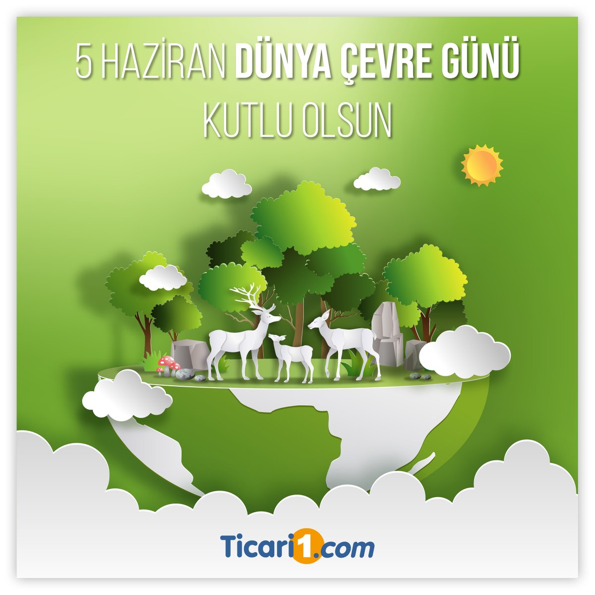 5 Haziran Dünya Çevre Günü Kutlu Olsun
ticari1.com
#5hazirançevregünü #ticari1 #ebelge #efatura #eirsaliye #edefter #esmm