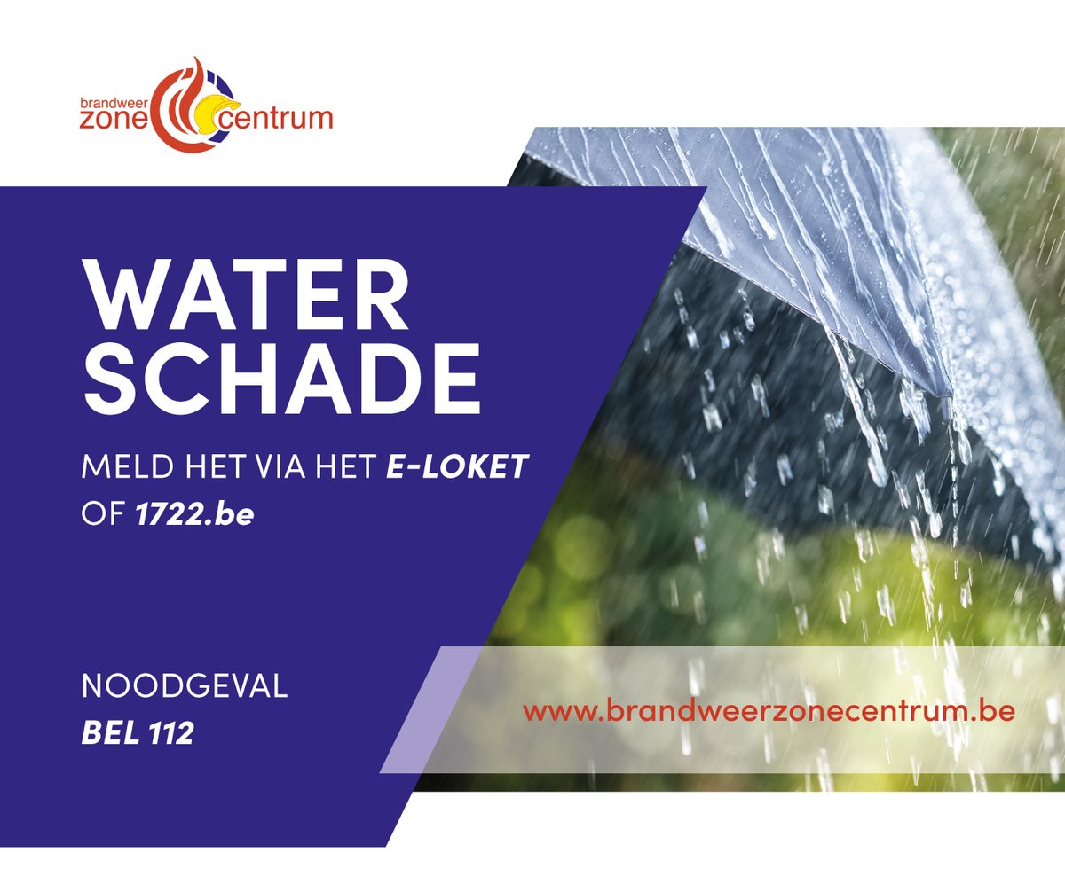 bzcentrum's tweet photo. Het KMI heeft tijdelijk code oranje afgekondigd voor onze provincie. Brandweer nodig? Meld wateroverlast via https://t.co/LYy3P7QSqY. Is er (levens)gevaar? Bel 112. 
🚒 https://t.co/ovMiQsrCdv
