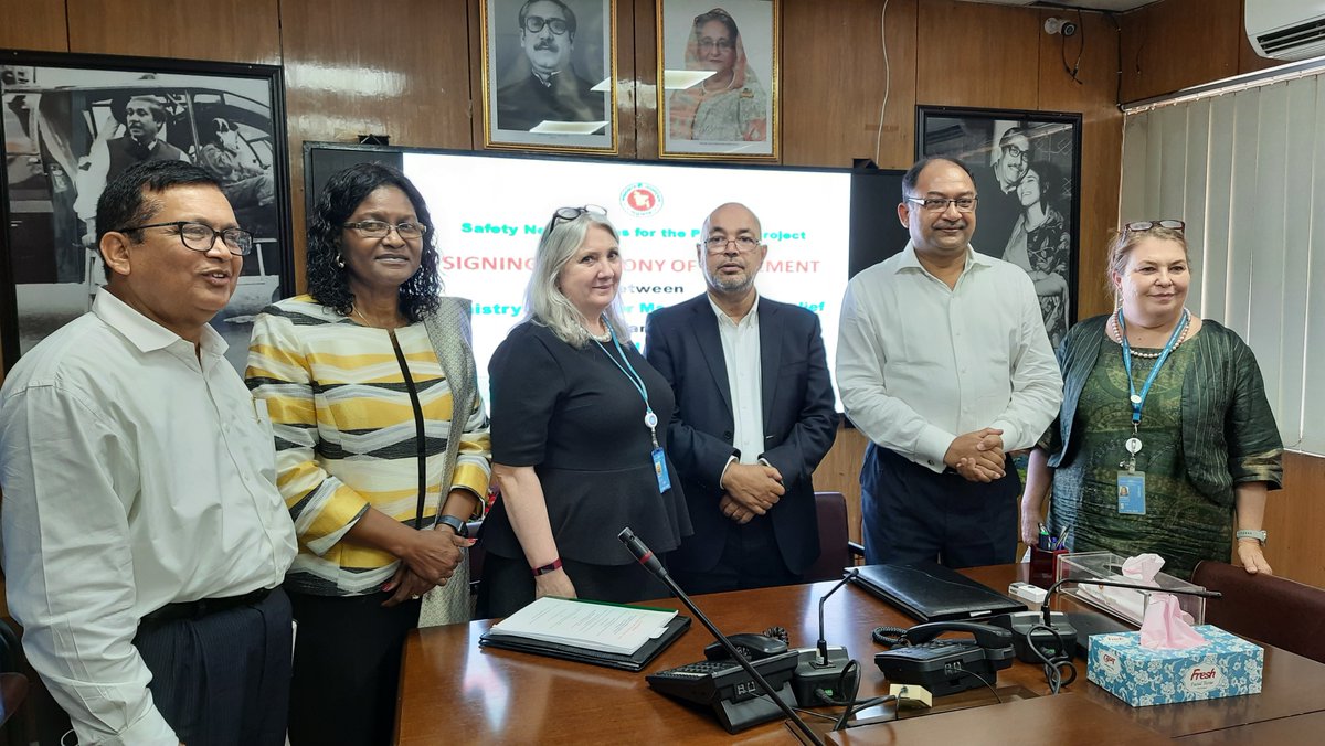Thanks to #MoDMR and <a href="/WorldBankSAsia/">World Bank South Asia</a> for the consistent support. The Safety Net Systems for the Poorest (SNSP) project we signed on this morning, is further testament to the #BDgov and <a href="/WFP/">World Food Programme</a>’s dedication to improve the resilience of the #Rohingya population in Cox’s Bazar.