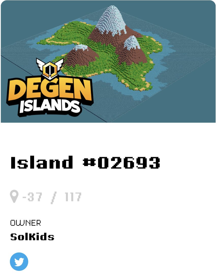 solkidsnfts's tweet photo. AMAZING GIVEAWAY 
get your own land in the meta!!

🔥Degen Islands #02693 NFT + SolKids WL 🔥

1️⃣ Follow @solkidsnfts
2️⃣ RT, LIKE and tag 3 frens
3️⃣ Join our Discord and reach level 3 or OG Kid then react in giveaway channel

https://t.co/japWu9XTeA
#SolanaSummer #NFTGiveaways https://t.co/pSiw5nY9qp