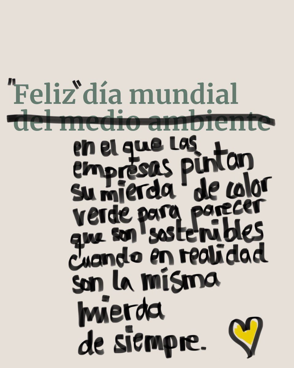 JonKareaga's tweet photo. 5 de junio, #DiaMundialDelMedioAmbiente, un año más en el que las empresas pintan sus fachadas de color verde humillando la palabra sostenibilidad y frenando así el cambio que necesitamos para revertir y hacerle frente a la #crisisclimática🙃 https://t.co/wnWoVk9gMO
