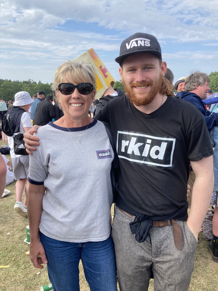 helsbond's tweet photo. Epic night back at Knebworth with my boy who was also there 26 years ago. He made his appearance on the outside world 7 months later. @liamgallagher you make memories of a lifetime #Knebworth #knebworth22 #LiamGallagher https://t.co/47u4zVDfNu