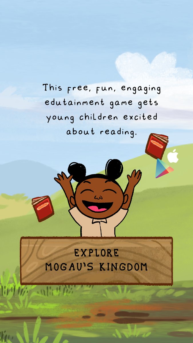 HackUrCulture's tweet photo. See how Book Dash’s free online library was brought to life in Mogau’s Kingdom. A free, fun, engaging edutainment game that gets young children excited about reading.  Available now for download, it's free &amp; has no adverts either!
Download from Google Play and the App Store. https://t.co/4ZXD86F3rc