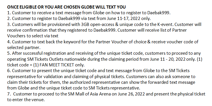 lilKANGGUN's tweet photo. So I talked to Globe Telecom thru messenger and this are the summarized information they gave me.

- PLEASE BE INFORMED THAT ACCORDING TO GLOBE THE 9000 WINNERS IS FOR BOTH ONLINE AND LIVE FANMEETING!

- No news if there will be a TICKET SELLING for ROWOON's Fanmeeting! https://t.co/fIP0dtLSD7