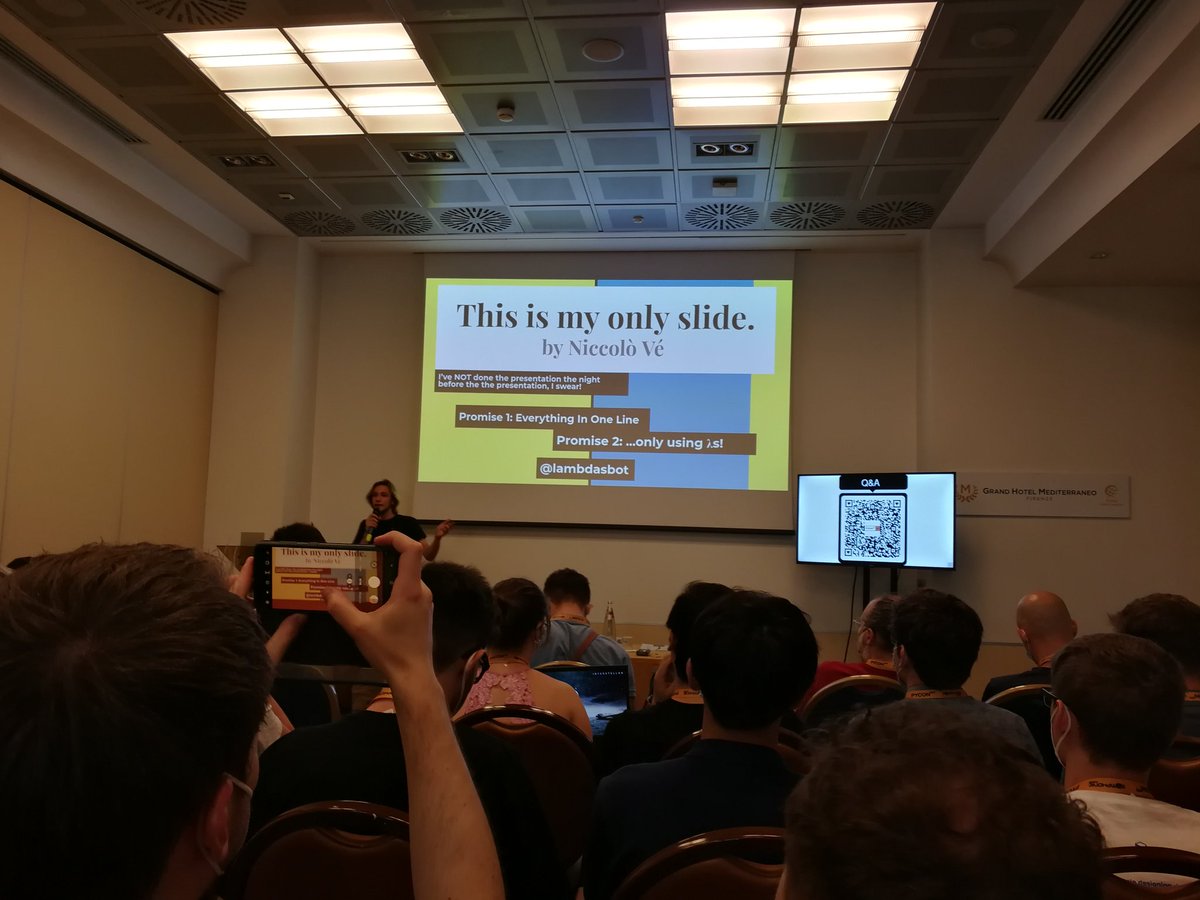 shoyip's tweet image. 🤯 everybody goes crazy for lambdas

#PyConIT2022 #lambdafunctions #python

@veggero