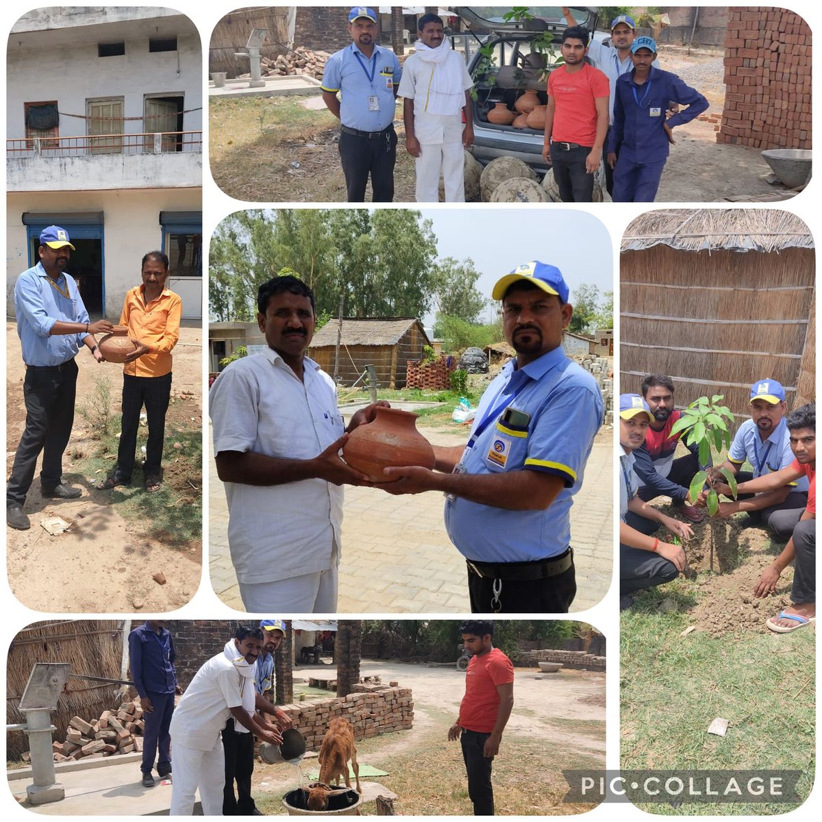 anujg07's tweet photo. “Keep the water clean , the planet green, and animals safe” BP Kanti on the #WorldEnvironmentDay2022  Guided kids Reuse of plastic in JARI village planting trees ,providing clean RO water from our OSTS in mud pots and providing big Mud pots for  animals .
@BPCLimited
@BPCLRetail https://t.co/GafGO8t0Cq