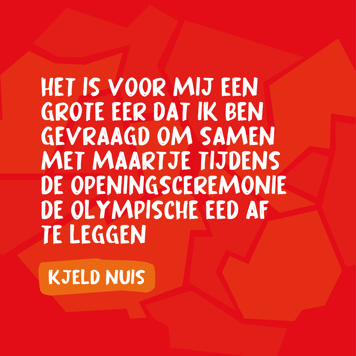 specialtwente's tweet photo. Op vrijdag 10 juni zal @KjeldNuis en ambassadeur Maartje samen de Olympische eed afleggen in een vol Fanny Blankers-Koen Stadion in de @gemeentehengelo.

"Het is voor mij een enorme eer dat ik ben gevraagd om dit samen met Maartje te doen" Kjeld Nuis.
#eed #altijdeenwinnaar https://t.co/hqPc8qtCfb