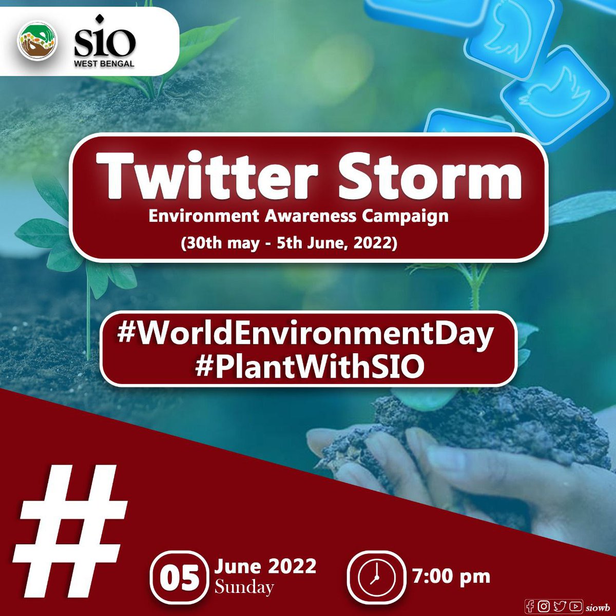 siowb's tweet photo. JOIN THE TWITTER STORM

Use the hashtag 
#PlantWithSIO
#WorldEnvironmentDay 

@sioindia 
@SIOHyderabad 
@SIOKarnataka 
@siomsz 
@siodelhi 
@writesalman https://t.co/iSvwPtqxL8