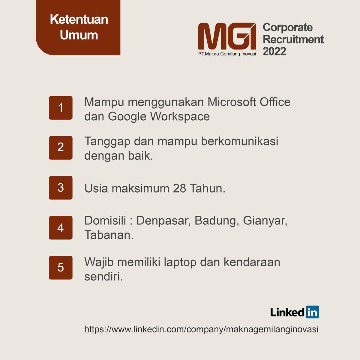 diliana_devi's tweet photo. Halo Teman Mangsi!
Mangsi memberikan kesempatan untuk membangun karir bersama Mangsi sebagai Corporate Legal.
Siapkan diri dan segera kirimkan CV terbaru kamu dengan Subject:
Corporate Legal - Nama
ke email humancapital.mgi@gmail.com 
#BALILoker @BALILoker https://t.co/uEi9dj0zcQ