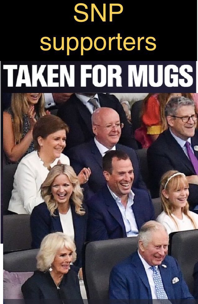ScotNatWatch's tweet photo. Who’s really being taken for mugs here?
While Scotland has the highest drug deaths, a flatlining economy, soaring taxes, education stds in free fall…
Nats - the joke’s on you, stop voting them in.
#partyatthepalace #SNPOut #PlayedForFools #ResignSturgeon #SturgeonAtThePalace https://t.co/vtWFlShkYX