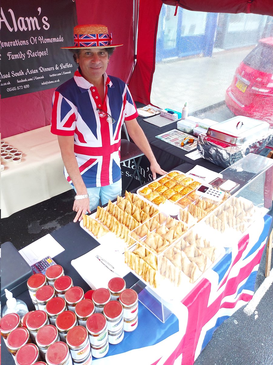 Happy Jubilee @HMoorMarket! All set up and rearing to go! :-))