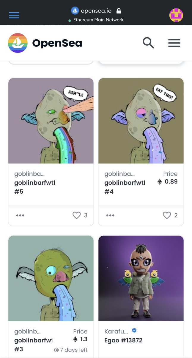 Finally minted Goblin that is sick of eating too much burgerz from @McGoblinBurger 

It's still Free Mint!!

@goblinbarfwtf