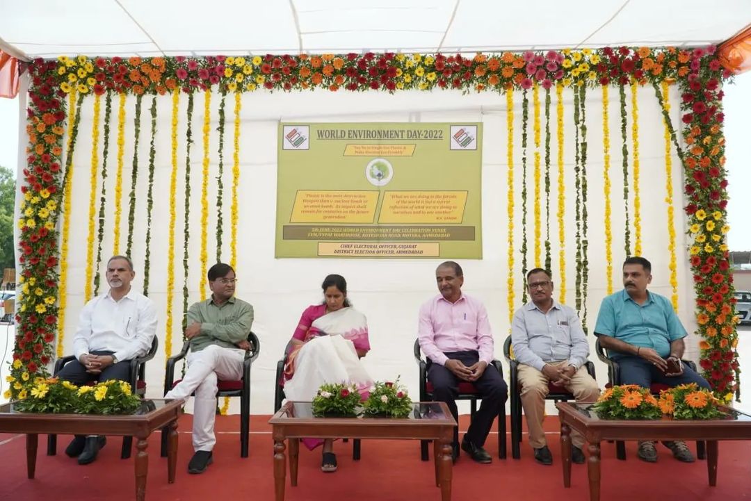 World Environment Day Celebration at Ahmedabad.CEO and Addl CEO and All Electoral Team Participated in Tree Plantation and Oath Ceremony

#CEOGujarat #ECI #WorldEnvironmentDay #Sveep #Gujarat #GoGreen #ElectionDepartment