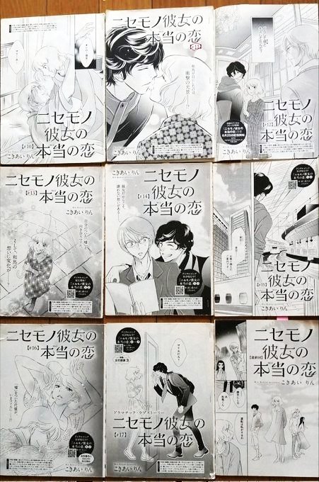 2017-18年 『ニセモノ彼女の本当の恋』電書4巻 

『園子〜』のプロット活かしての連載を提案される。嬉しさよりも武者震いの方が大きかった。
ジムに行き部屋を整え、毎月作画できる体力、ネームの精神力、結果を引き受ける覚悟を磨く。 

デビューから20年。
ようやく何処かに辿り着いた、と思った。 