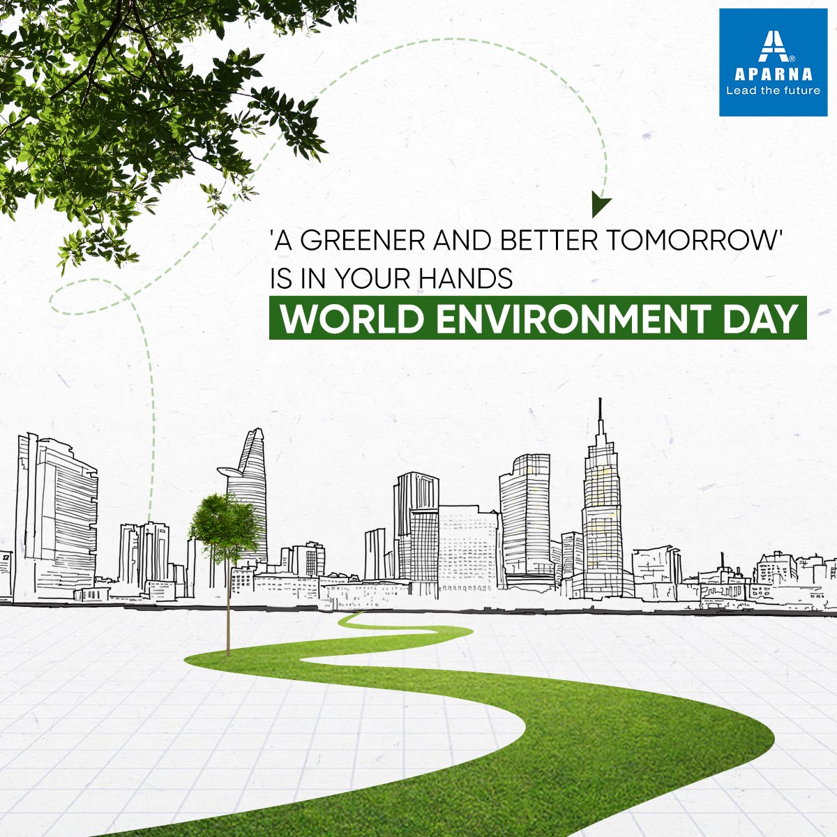 On this World Environment Day, remember playing your role in making mother Earth a better place to live. #WorldEnvironmentDay #BetterEarth #AparnaConstructions #EcoFriendlyHomes #OnlyOneEarth
