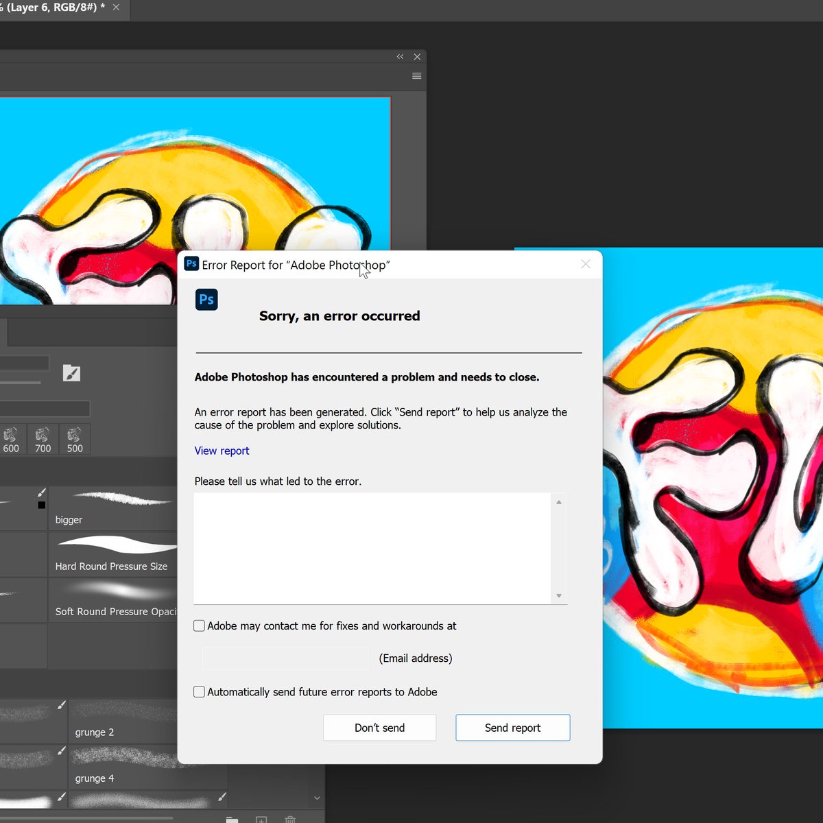 fewocious's tweet photo. photoshop crash https://t.co/Ez5rySItx7