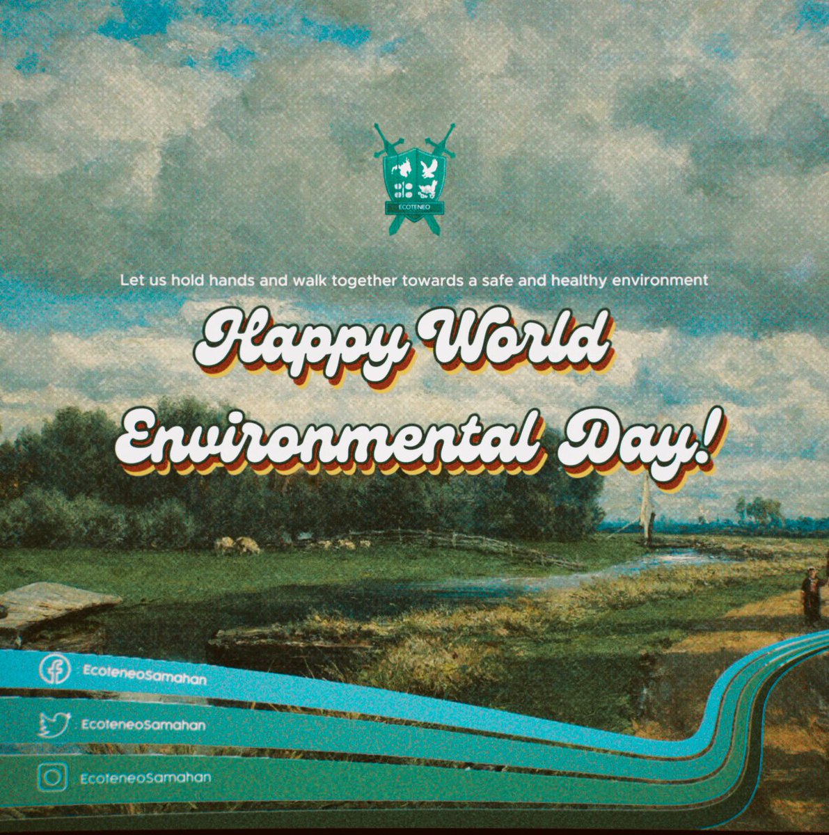 EcoteneoSAMAHAN's tweet photo. "𝐎𝐧𝐥𝐲 𝐎𝐧𝐞 𝐄𝐚𝐫𝐭𝐡" 

This year's 𝐖𝐨𝐫𝐥𝐝 𝐄𝐧𝐯𝐢𝐫𝐨𝐧𝐦𝐞𝐧𝐭 𝐃𝐚𝐲 slogan reminded us that we share one common home, and we must live by its goal—"Living Sustainably in Harmony with Nature" to preserve and save it.💚🌏🌱 

#WorldEnvironmentDay2022
#OnlyOneHome https://t.co/k7PMSzfkQN