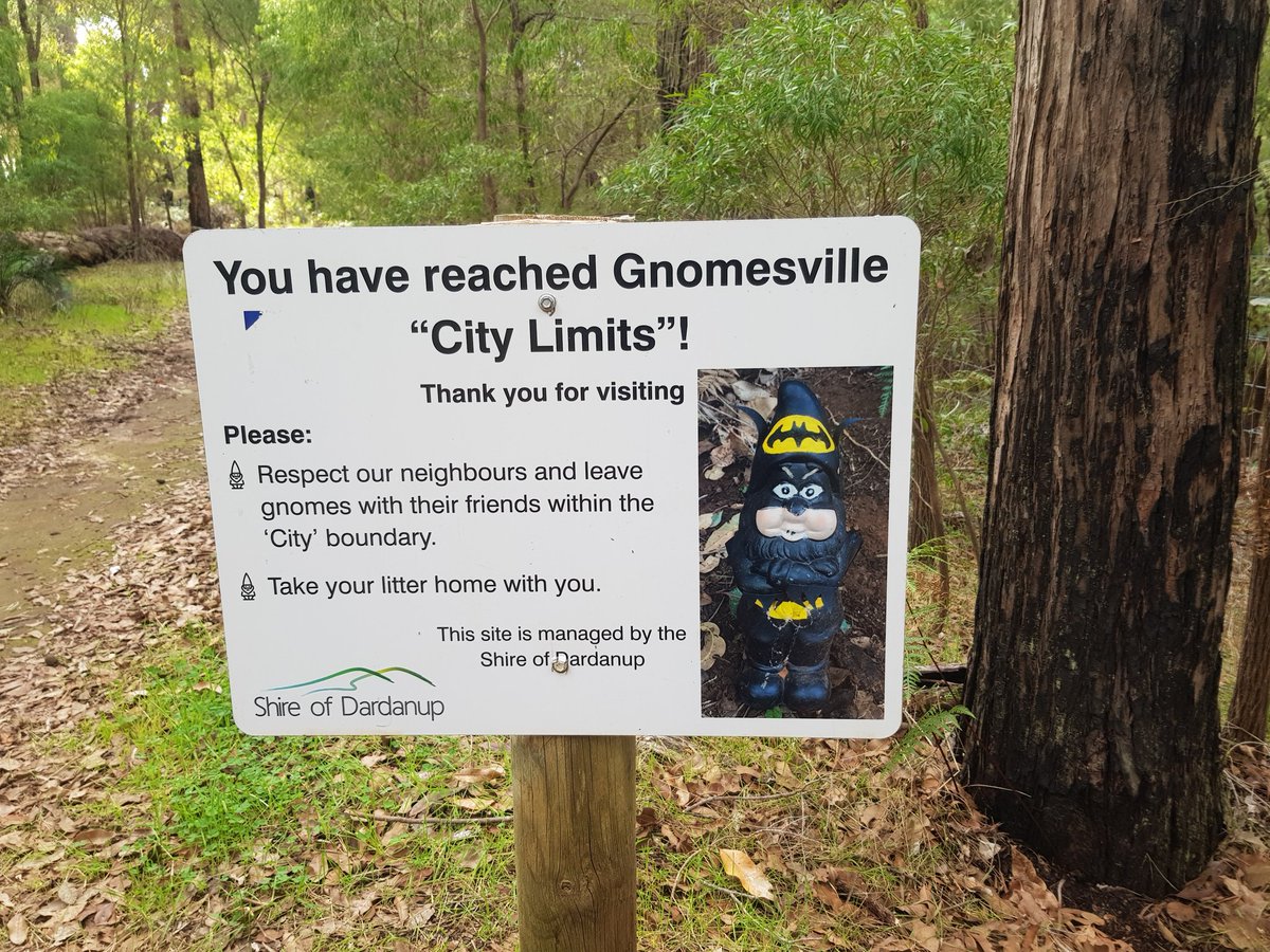 LorettaMusgrave's tweet photo. When in Bunbury ... Gnomesville is the place to go (and the wineries) #SWAMS @AllisonCummins2 https://t.co/vy6LGvzrdY