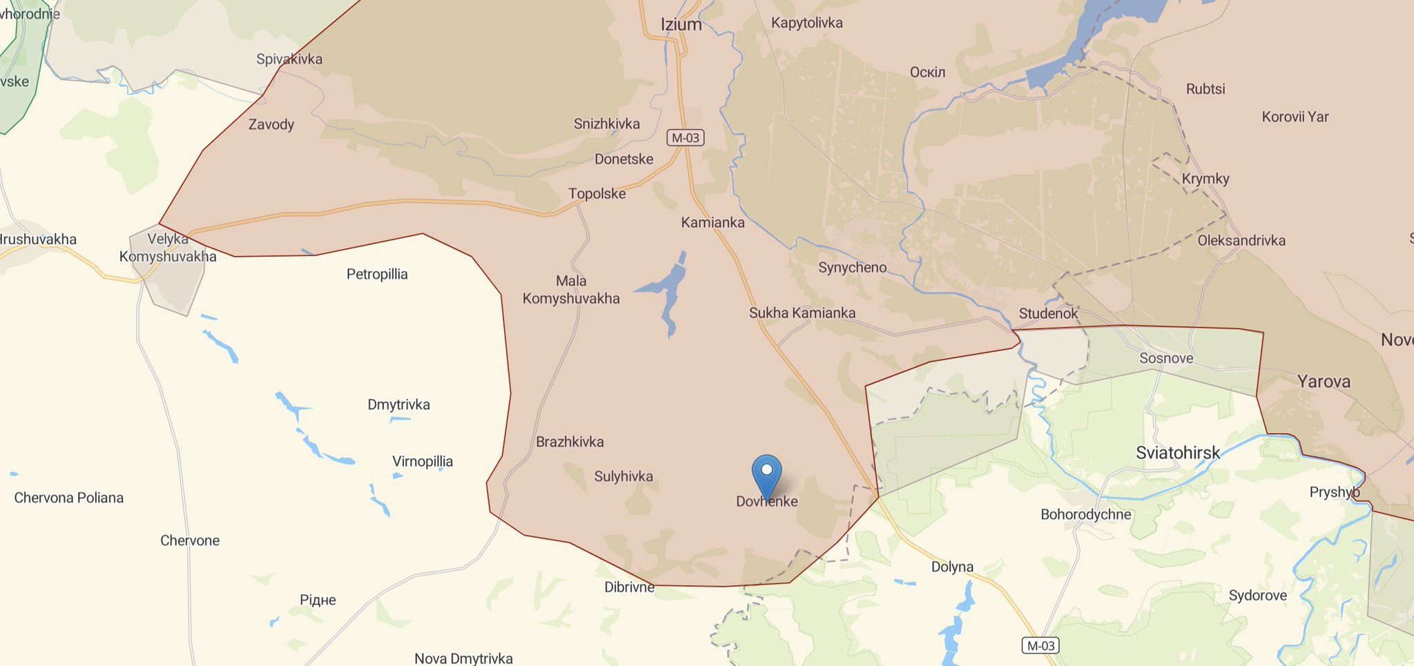 Euromaidan Press on Twitter: "In Kharkiv Oblast, the area of Izium sees ...