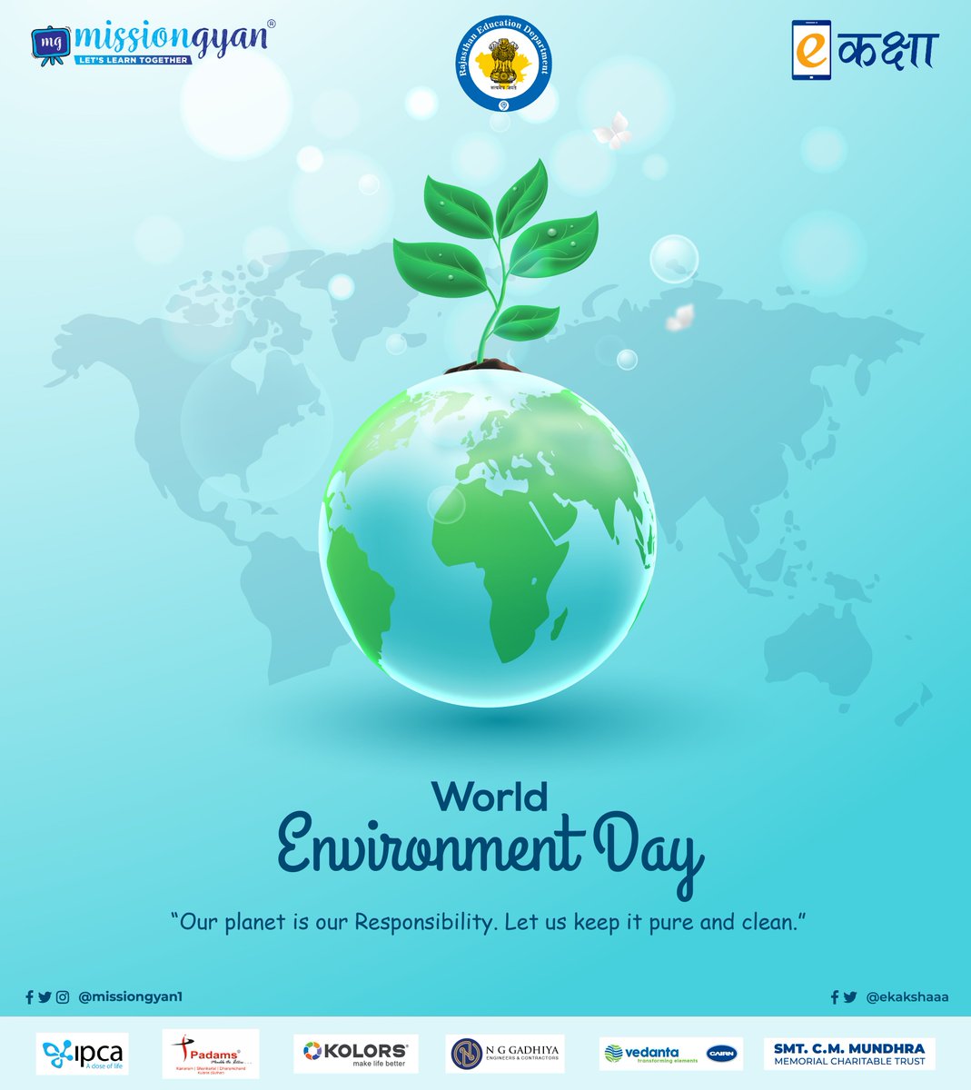 ekakshaaa's tweet photo. Let's do our bit to make the world a cleaner and healthier place… Happy World Environment Day.

#treeplantation #timefornature #june #environmentalawareness #savetheenvironment #pollution #plant #worldenviornmentday #environmentallyfriendly https://t.co/GcCaUN95wQ