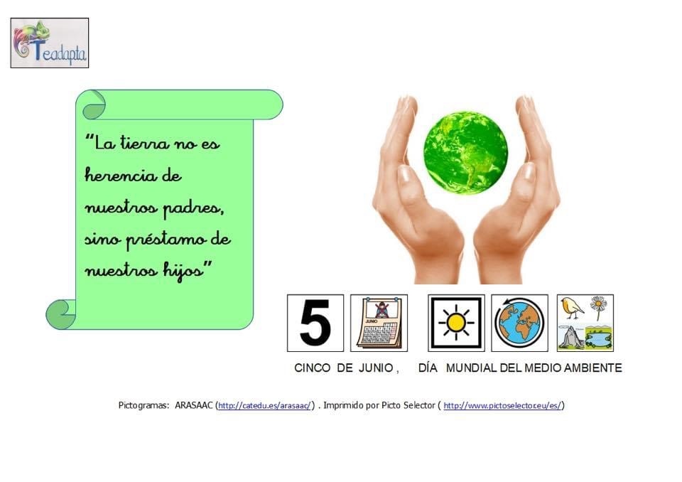 Teadapta's tweet photo. #cuidalatierra #5dejuniodiadelmedioambiente https://t.co/tjGwWaLtGA