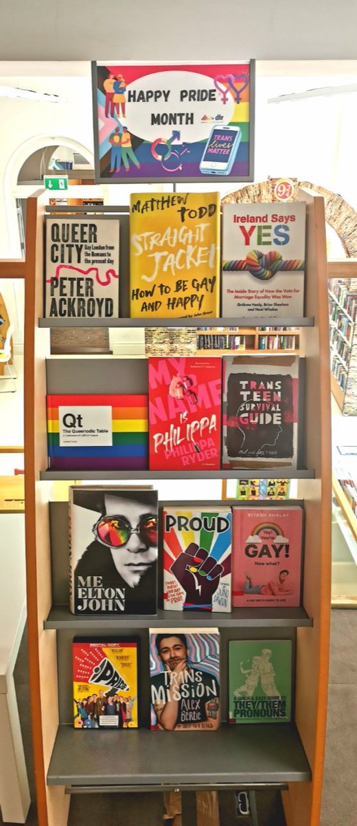 DLR_Libraries's tweet photo. #HappyPrideMonth #LGBTQ #LoveIsLove #Pride Celebrate Pride month with us #BlackrockLibrary https://t.co/1KnyxJzoJ0